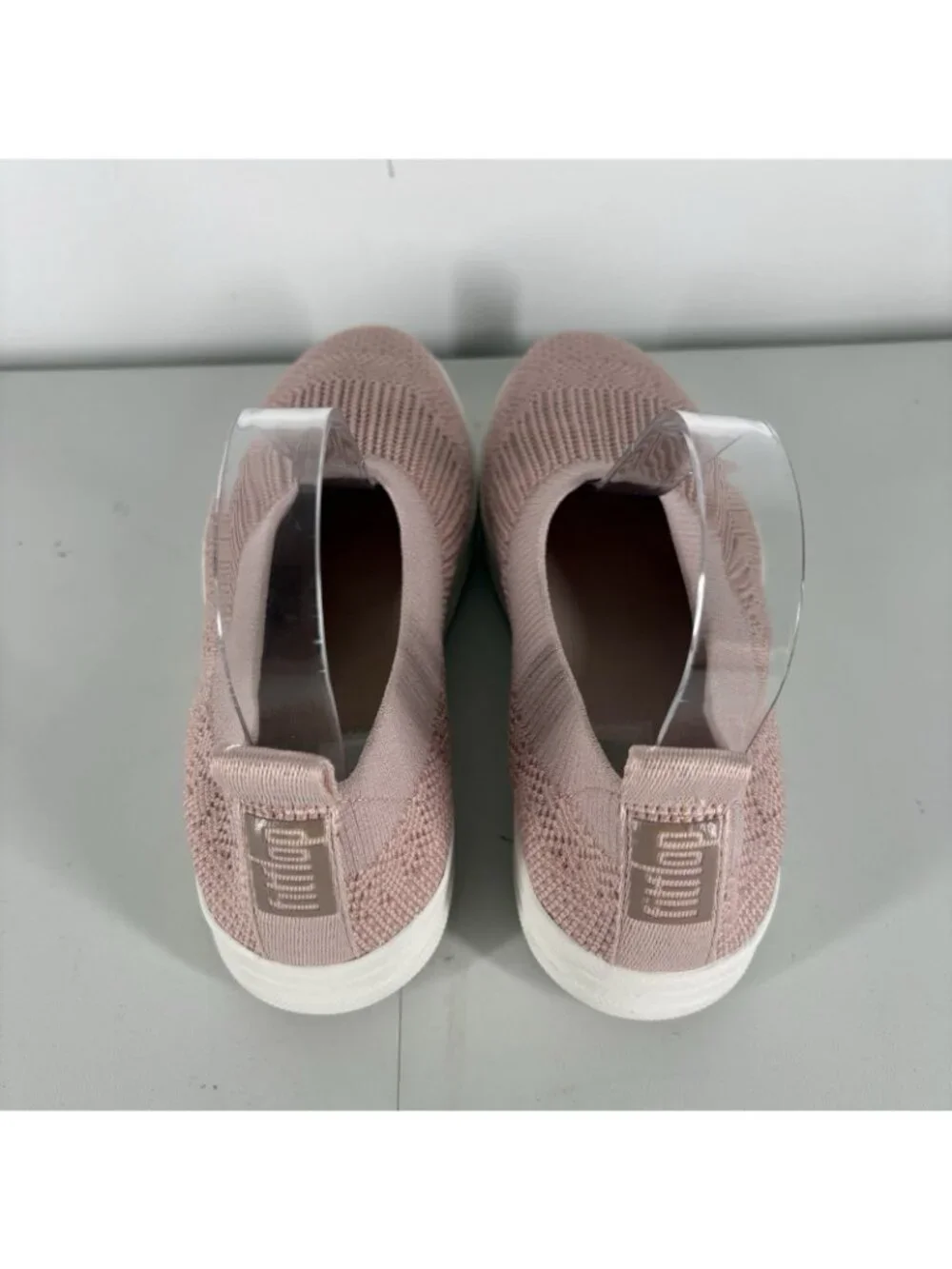 FitFlop Women Size 8 Pink Comfort Stretch Uberknit Slip On Ballerina Flats